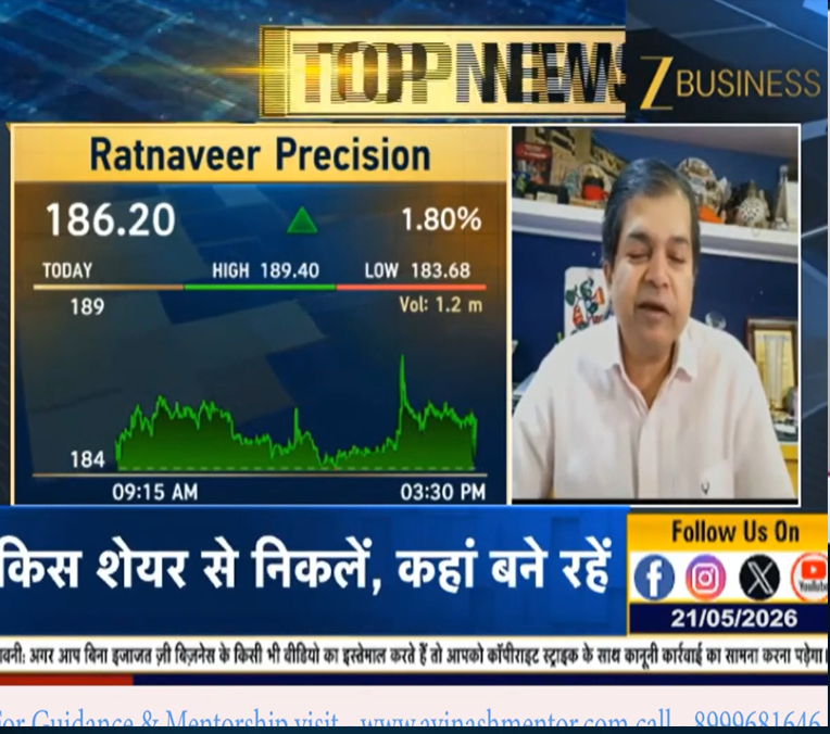 Avinash Gorakshakar view on Zee Business news channel 